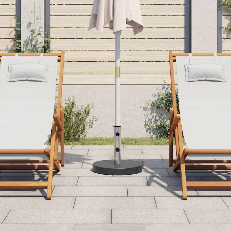 Load image into Gallery viewer, Vidaxl parasolvoet rond 20 kg graniet zwart
