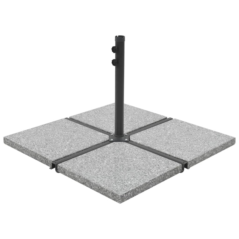 Load image into Gallery viewer, Vidaxl parasolvoetplaat vierkant 25 kg graniet grijs
