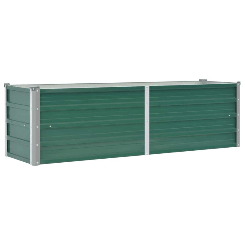 Load image into Gallery viewer, Vidaxl plantenbak verhoogd 160x40x45 cm gegalvaniseerd staal groen
