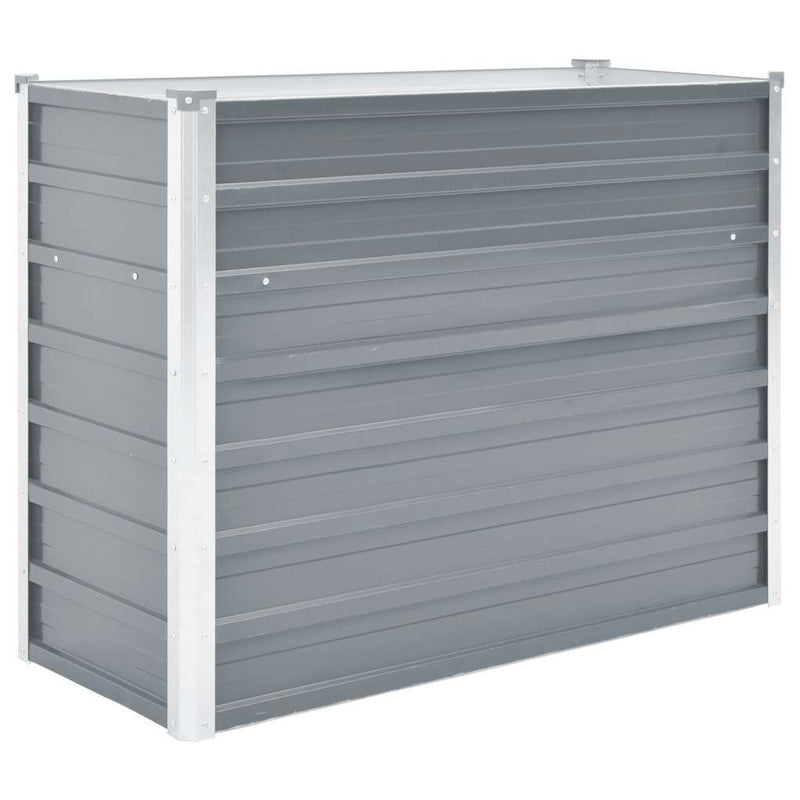 Load image into Gallery viewer, Vidaxl plantenbak verhoogd 100x40x77 cm gegalvaniseerd staal grijs
