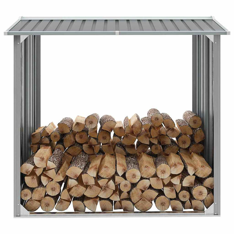 Load image into Gallery viewer, Vidaxl haardhoutschuur 172x91x154 cm gegalvaniseerd staal grijs
