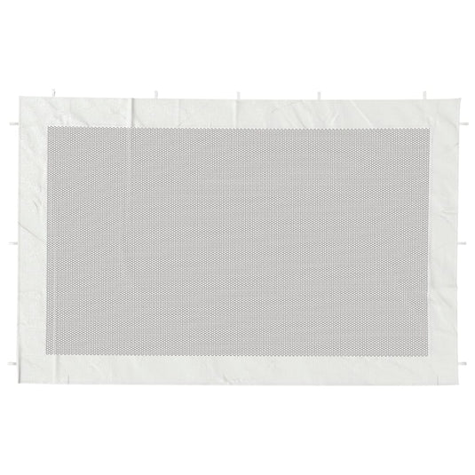 Vidaxl tentwanden 2 st gaas wit en zwart