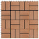 Vidaxl 11 st terrastegel 30x30 cm 1 m² hkc bruin