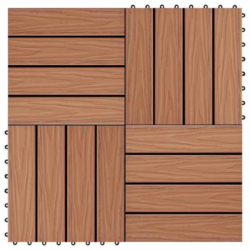 Load image into Gallery viewer, Vidaxl terrastegels diep reliëf 30x30 cm 1 m² hkc lichtbruin 11 st
