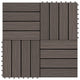 Vidaxl terrastegels diep reliëf 30x30 cm 1 m² hkc donkerbruin 11 st