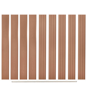 Vidaxl vervangende schuttingplanken 9 st 170 cm hkc bruin