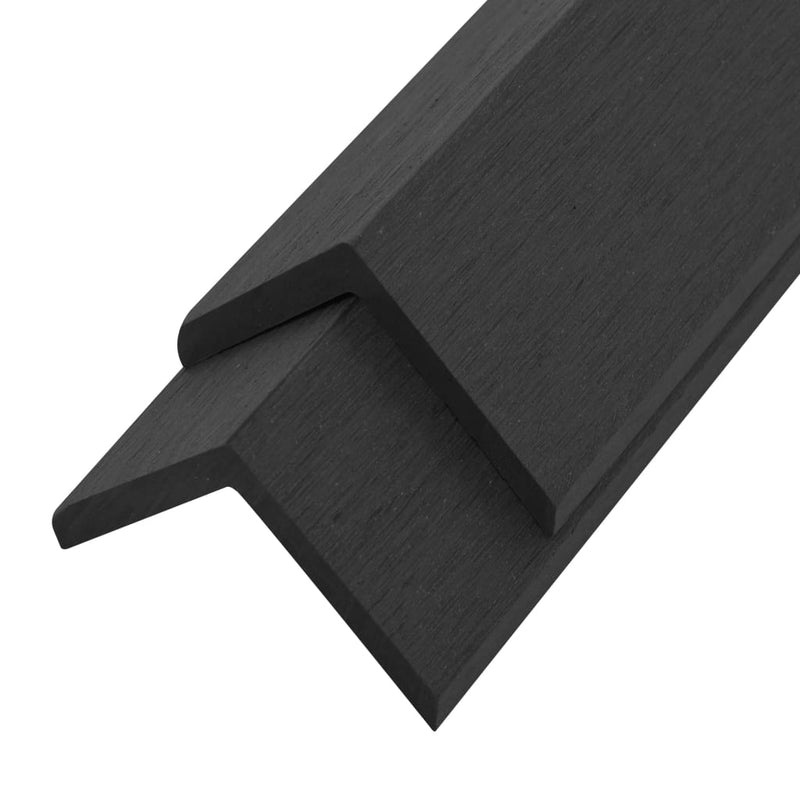 Load image into Gallery viewer, Vidaxl terras hoekplinten 5 st 170 cm hkc zwart
