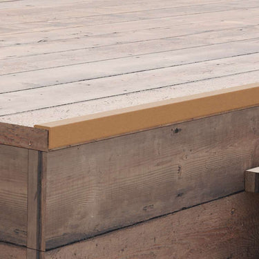 Vidaxl terras hoekplinten 5 st 170 cm hkc teakkleurig