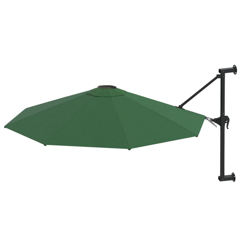 Load image into Gallery viewer, Vidaxl wandparasol met metalen paal 300 cm groen

