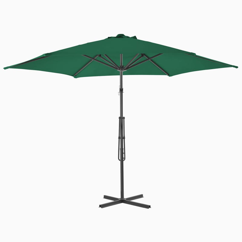 Load image into Gallery viewer, Vidaxl parasol met stalen paal 300 cm groen
