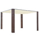 Vidaxl prieel met dak 300x300x220 cm poly rattan bruin en crème