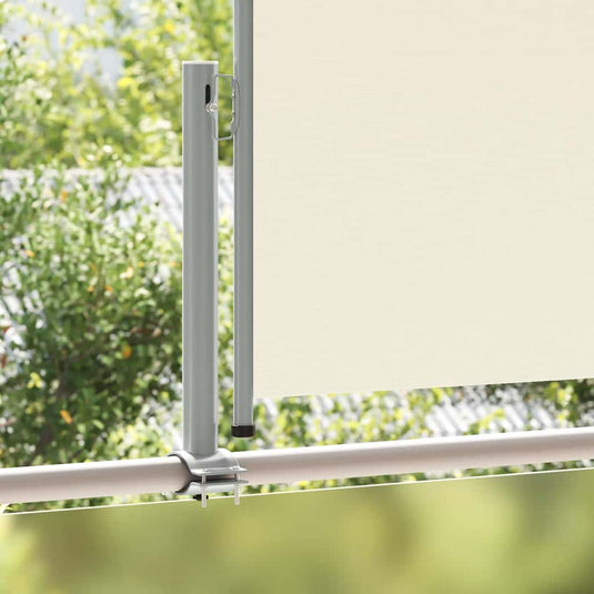 Vidaxl tuinscherm uittrekbaar 100x300 cm crèmekleurig