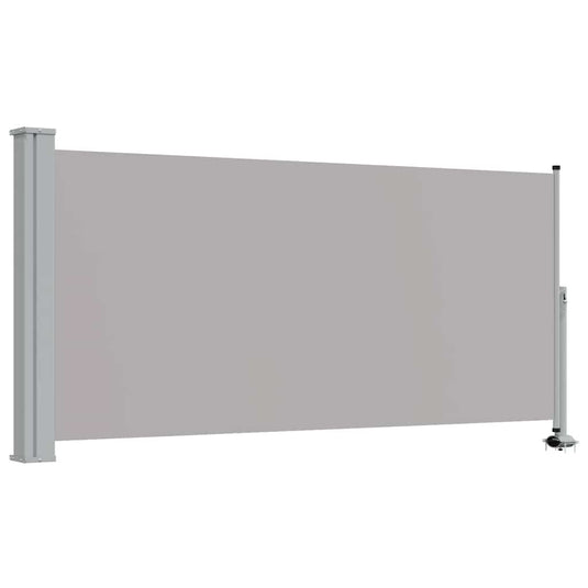 Vidaxl tuinscherm uittrekbaar 120x300 cm grijs