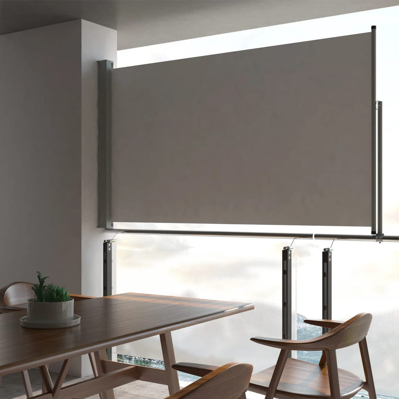 Load image into Gallery viewer, Vidaxl tuinscherm uittrekbaar 140x300 cm grijs
