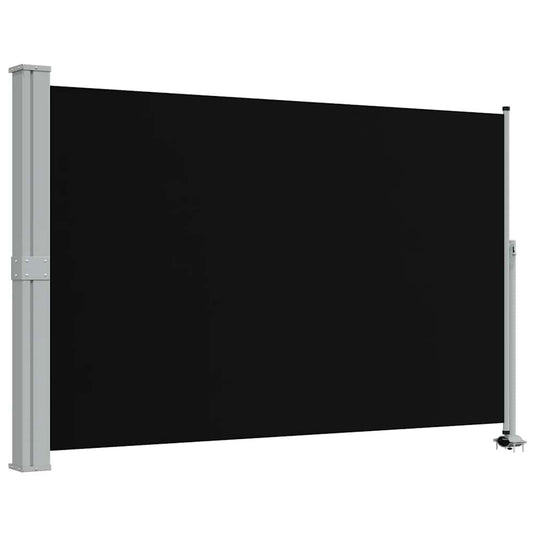 Vidaxl tuinscherm uittrekbaar 160x300 cm zwart