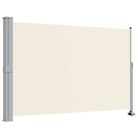 Vidaxl tuinscherm uittrekbaar 160x300 cm crèmekleurig