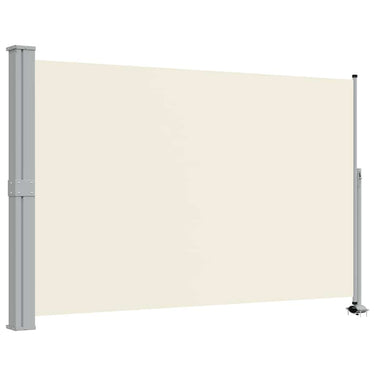 Vidaxl tuinscherm uittrekbaar 160x300 cm crèmekleurig