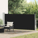 Vidaxl windscherm uittrekbaar 140x300 cm zwart