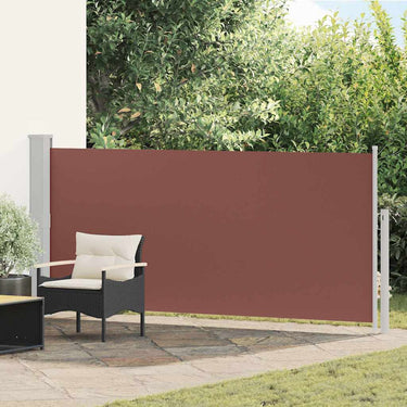 Vidaxl windscherm uittrekbaar 140x300 cm bruin
