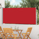 Vidaxl windscherm uittrekbaar 120x300 cm rood