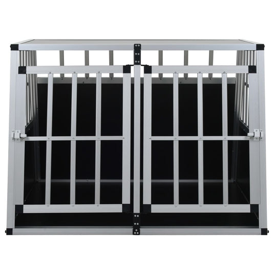 Vidaxl hondenbench met dubbele deur 94x88x69 cm