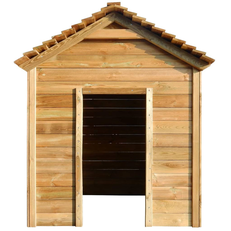 Load image into Gallery viewer, VidaXL Buitenspeelhuis 120x120x146 cm grenenhout
