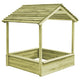 VidaXL Buitenspeelhuis met zandbak 128x120x145 cm grenenhout