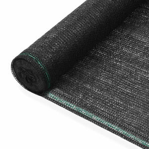 Vidaxl tennisscherm 1,2x50 m hdpe zwart