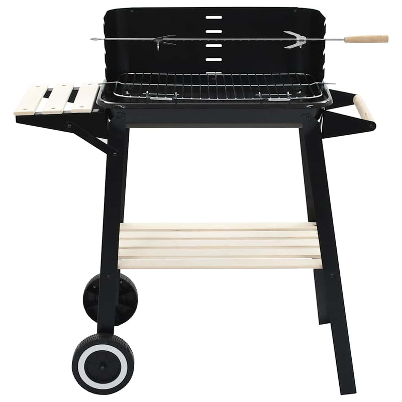 Load image into Gallery viewer, Vidaxl houtskoolbarbecue staand met wieltjes
