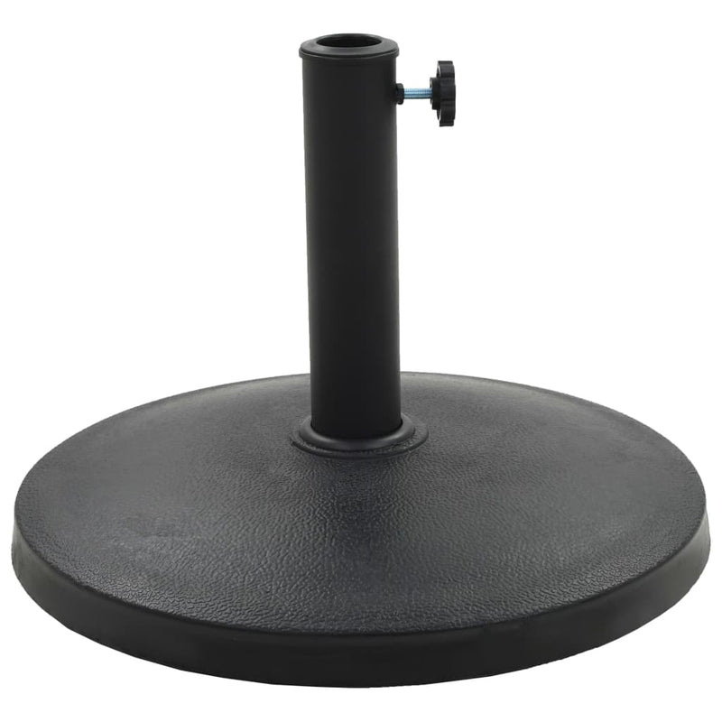 Load image into Gallery viewer, Vidaxl parasolvoet rond 10 kg polyresin zwart
