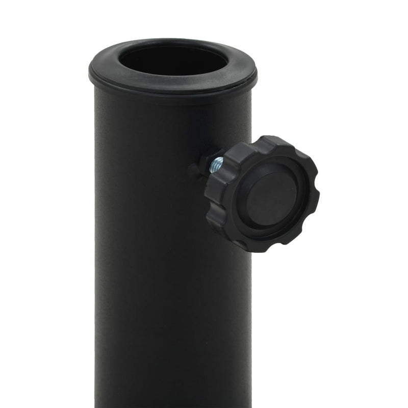 Load image into Gallery viewer, Vidaxl parasolvoet rond 10 kg polyresin zwart
