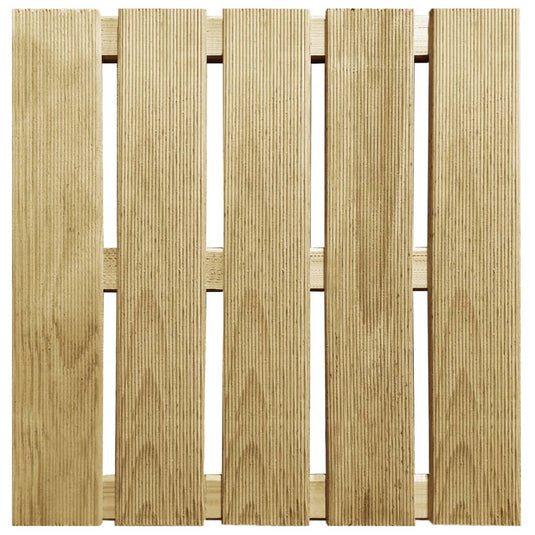 VidaXL Terrastegels 6 st 50x50 cm hout groen