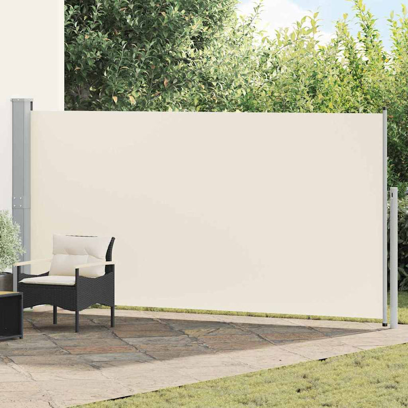 Load image into Gallery viewer, Vidaxl windscherm uittrekbaar 160x500 cm crème
