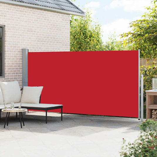 Vidaxl windscherm uittrekbaar 160x500 cm rood