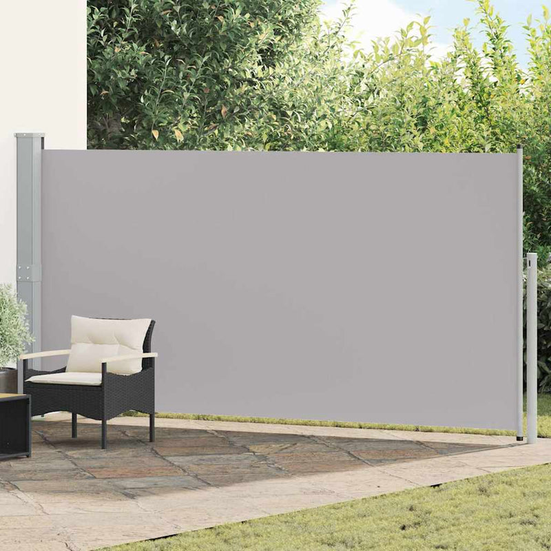 Load image into Gallery viewer, Vidaxl windscherm uittrekbaar 160x500 cm grijs
