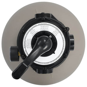 Vidaxl zwembadzandfilter met 4-positie ventiel 350 mm grijs