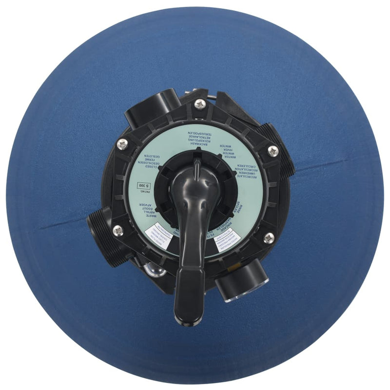 Load image into Gallery viewer, VidaXL Zwembadzandfilter met 6-positie ventiel 560 mm blauw
