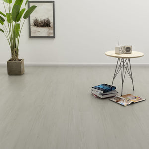 Vidaxl vloerplanken zelfklevend 4,46 m² 3 mm pvc lichtgrijs