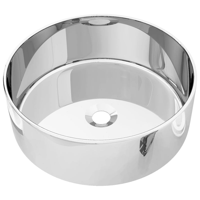 Load image into Gallery viewer, Vidaxl wastafel 40x15 cm keramiek zilverkleurig

