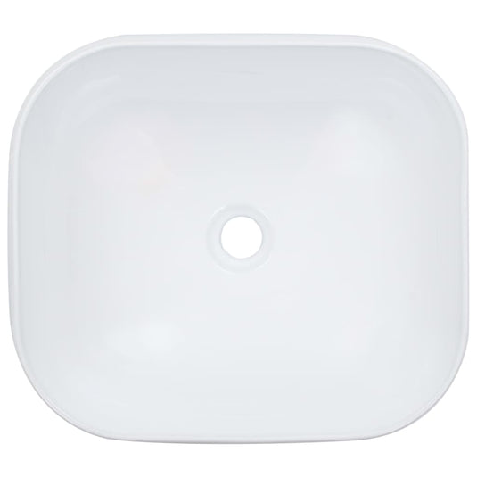 Vidaxl wastafel 44,5x39,5x14,5 cm keramiek wit