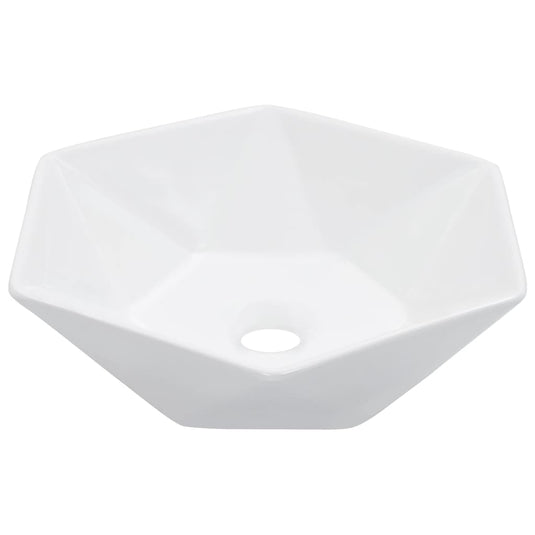 Vidaxl wastafel 41x36,5x12 cm keramiek wit