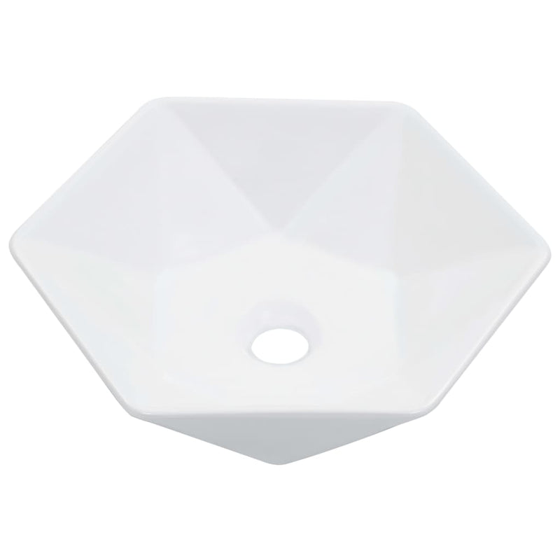 Load image into Gallery viewer, Vidaxl wastafel 41x36,5x12 cm keramiek wit
