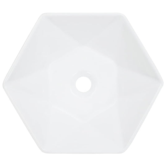 Vidaxl wastafel 41x36,5x12 cm keramiek wit