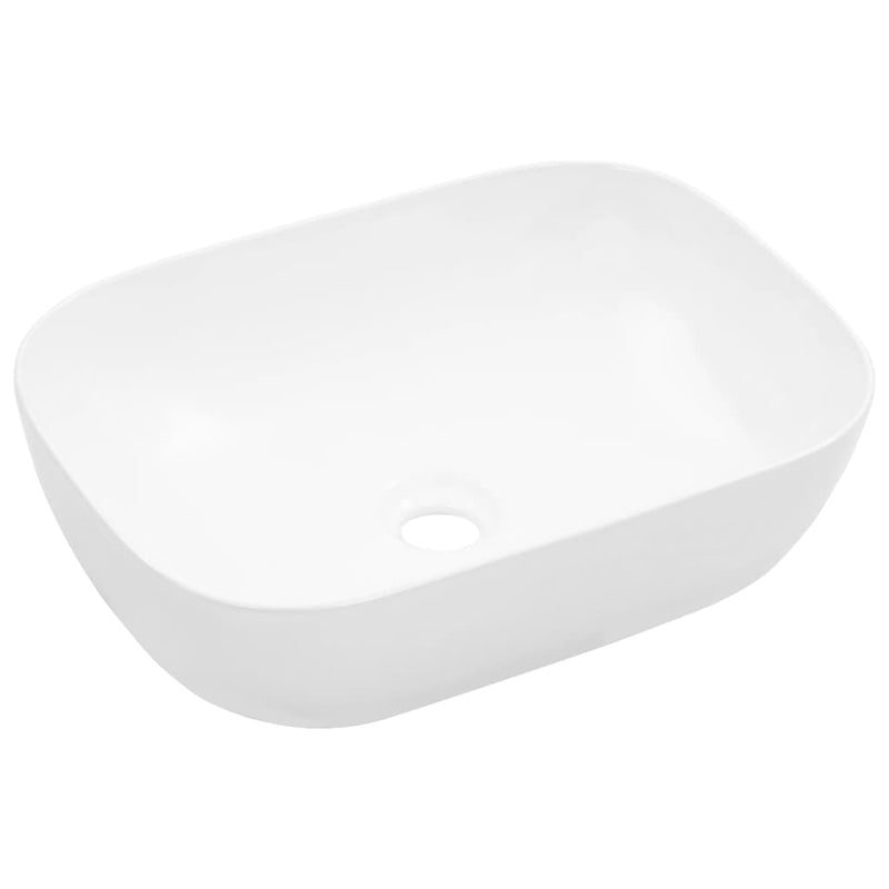 Load image into Gallery viewer, Vidaxl wastafel 45,5x32x13 cm keramiek wit
