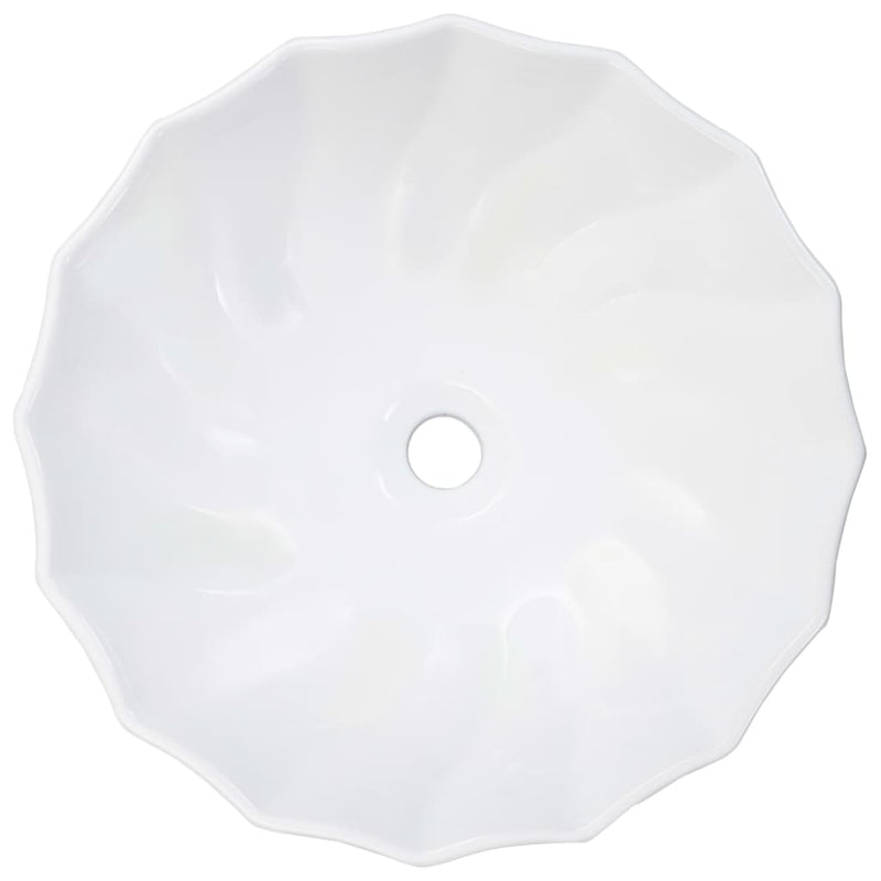 Load image into Gallery viewer, Vidaxl wastafel 46x17 cm keramiek wit
