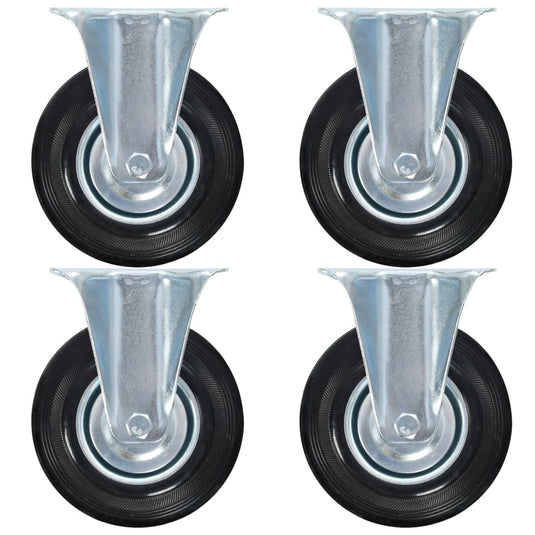 Vidaxl vaste wielen 4 st 125 mm