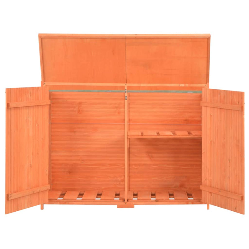 Load image into Gallery viewer, Vidaxl tuinberging 128x42x91 cm hout
