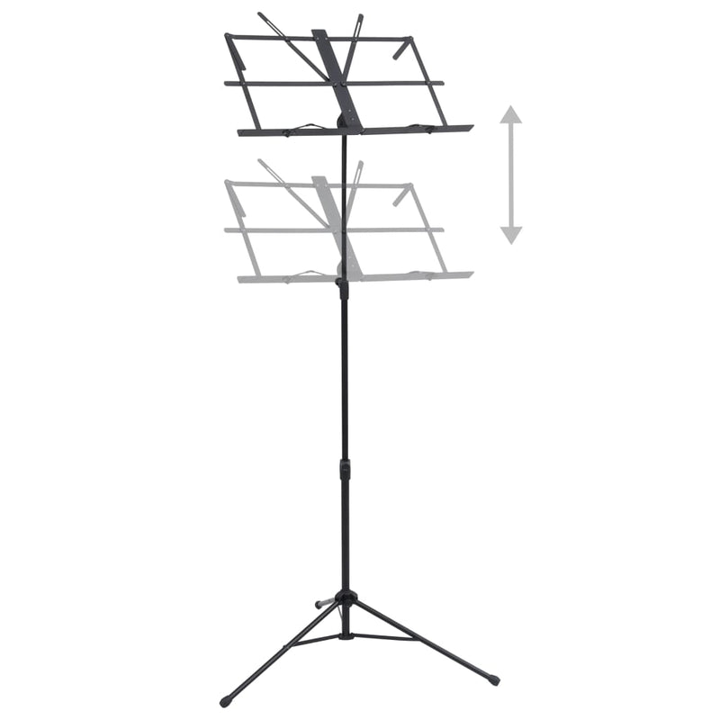 Load image into Gallery viewer, Vidaxl muziekboekenstandaard staal zwart
