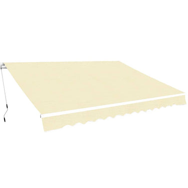Vidaxl luifel handmatig uittrekbaar 400 cm crème