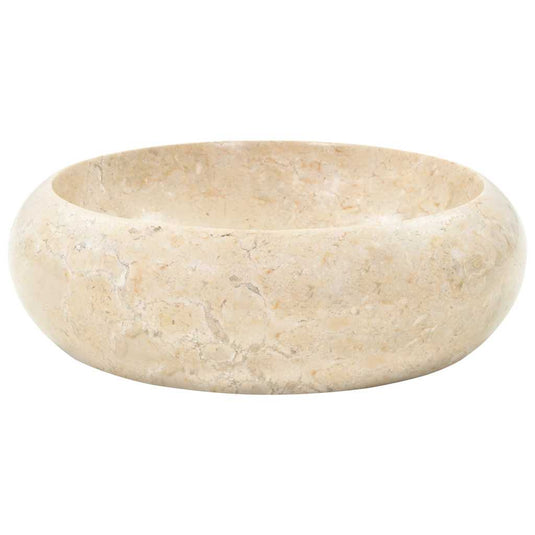 Vidaxl gootsteen 40x12 cm marmer crème
